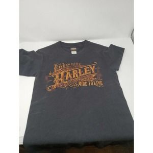 Harley Davidson T Shirt Size Small Black Plainfield Indiana